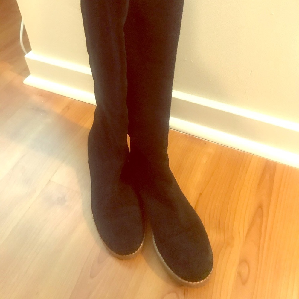 Michael Kors black suede boots